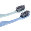 4Pcs Wheat Straw Bamboo Charcoal Soft Toothbrush Hygiene Eco-Friendly Oral Cl BX