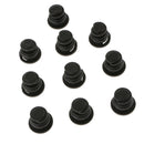 10pcs Nut Cap  Protection Shell Caps Black
