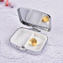 Square Metal Folding pill case Medicine Storage Organizer Pill Box Container LJ