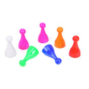 10Pcs Plastic Chess Pawn Pieces Board Card Games Halma Multi-colors Accessorie3C