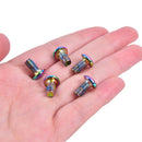 12pcs M5x10mm Disk Brake Rotor Bolts Titanium Bike Brakes Disc Rotor ScrewB Gw