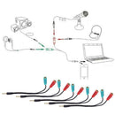 2 in 1 Splitter 4 Pole 3.5mm Audio earphone headset to 2 female jack Headph