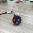 DC 12V Car Motorcycle Digital Voltmeter Voltage Gauge Meter Panel LED Display