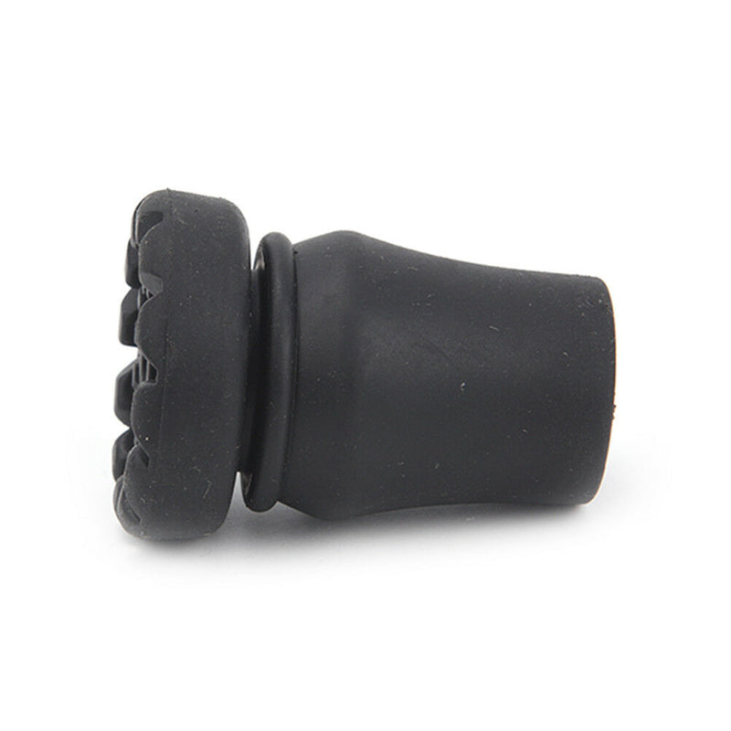 1X walking stick end tripod cane tip self standing rubber bob-slip end bottom Tw