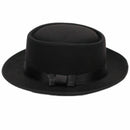 Women Men Cool Classic Jazz Hats Fedora Trilby Hat Blower Hats with Bowknot S5B7
