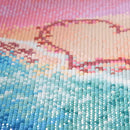 5D DIY Full Drill Square Diamond Painting Love Beach Cross Stitch Embroider