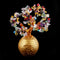 Wealth Lucky Money Tree Feng Shui Crystal Plastic Tree Home Decor Colorful