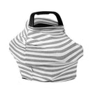 Baby Car Seat Nursing Covers Breastfeeding Cover Carseat  Ash White Stripe