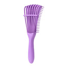Women Hair Scalp Massage Comb Curly Hairdressing Styling Hairbrush (Purple) A