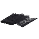 3 Yards Black Eyelash Tassel Floral Lace Trim for Wedding Dress Sewing Craft