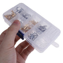 150pcs Male and Female Car Spade Connector Splice Crimp Wire Terminals~