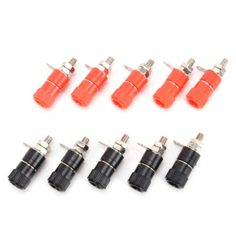 10Pcs Binding Post Speaker Terminal Banana Plug Socket Jack ConnectorsSR  FT