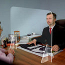 Sneeze Guard - Acrylic Plastic Divider Barrier for Nail Salon, CHECKOUT COUN Hn