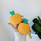 Fresh Pineapple Silicone Case Soft Protective Cover with Lanyard for Airpods Pro