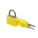 2 Pack Small Padlocks W/ Two Keys Suitcase Bag Security Locks Red and Yellow