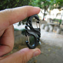 10 Pcs Practical Outdoor Sports 8-Shaped Small Carabiner Snap Metal + Plast S7V6