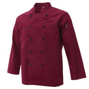 Red Chef Waiter Double-breasted Coat Uniform Long Sleeve Jacket Clothes XXL