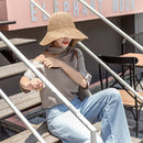 Fashion Lady Straw Hat Women Summer Sun Visor Sunhat Floppy Bucket Cap Fema