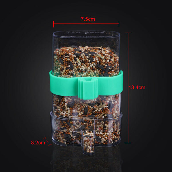 Automatic Water Trap Parrot Utensils Bird Feeder Cage Supplies Drinking Fountain