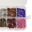 600pcs 20 Colors Gourd Shape Safety Pins Metal Clips Knitting Stitch Marker
