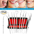 10 piece stainless steel tooth care probe dental tool set BX