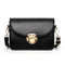 Women Crossbody Bags Leather Fashion Solid Small Shoulder Handbag (Black)