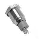 Car RV Boat Bell Horn 12V Auto Reset Blue LED Push Button Momentary Switch A