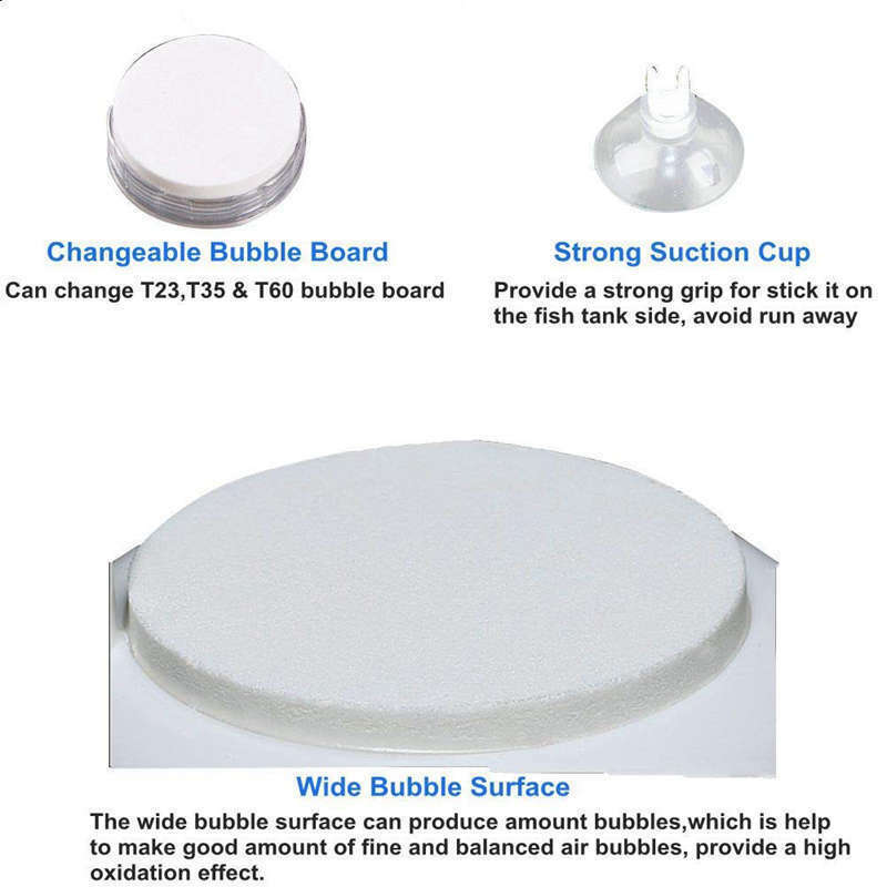 Air Stone Nano Bubble Stone Mini Oxygen and Co2 Bubble Diffuser Mute Low Pr