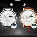 Belushi Multifunctional Waterproof Men'S Watch Sun Moon Leather Fashion 5 P A5Z7