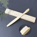 1XMedium-Bristle Bamboo Toothbrush Rainbow Wood Teeth Brush Fibre Hand Yellow JR