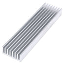 100*25*10mm Aluminum High Power Heatsink Electronics Radiator H Bj