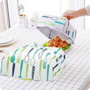 Kitchen Insulation Aluminum Foil Food Cover Folded Anti Mosquito Cover (L) A