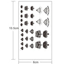 Temporary Tattoo Tatoo Waterproof Stickers makeup make up Crown diamond