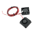 2 in 1 Silent DC New 4010 Extruder Hot End Cooler Turbo Fan Set for Ender 3X