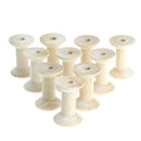 10PCs Empty Wooden Bobbin Spools For Thread Wire Needlework 47mmx31mmME