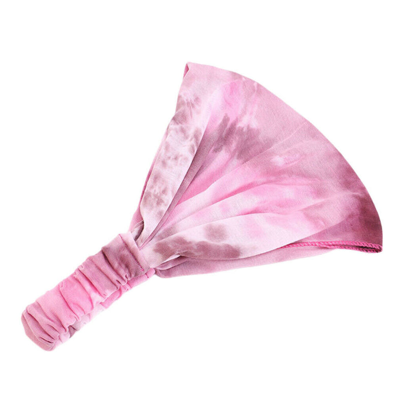 2Pcs Headband Hippy Turban Cotton Stretch Hairband Non-slip Causal Yoga Headwear