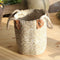 Woven Seagrass Basket Garden Indoor Planter Pot Holder Window Box White S