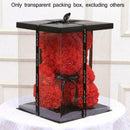 17X17X29cm Rose Bear Artificial Flowers Packing Box For Birthday Gifts Vale I0X2