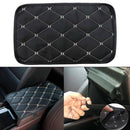 Universal Car Armrest Pad Mat Cover Center Console Box PU Leather Cushion Mat.