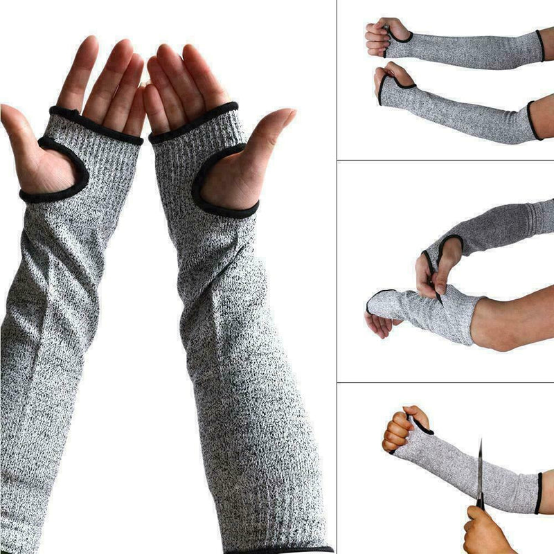 1PCS Safety Arm Sleeve Protect Anti Cut/Slash/Static Long Hands Gloves Prot Q0O8
