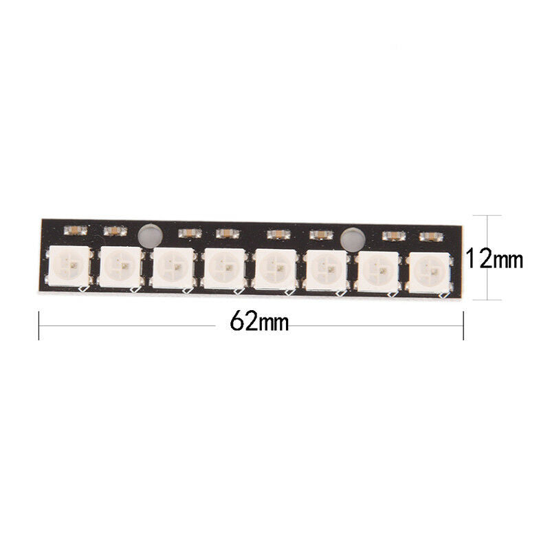Black 8 Channel WS2812 5050 RGB 8 LEDs Light Strips Drivers Board for Arduin Kw