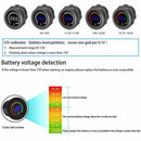 Waterproof DC12V RD Digital Voltmeter Three Wires Vehicles Motorcycles Boat B2B8