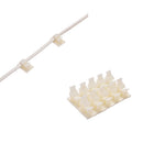 Great Adhesive Backed Nylon Wire Adjustable Cable Clips Clamps Fit White 10mm ME