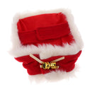 2 Pcs Dog Cat Winter Warm Outfit Red Cloak for Christmas Holiday Dress L/S