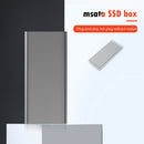 For Windows 7/8/10 MSATA SSD Case USB 3.0 6Gbps Hard Disk Enclosure Box