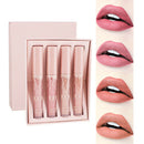 Qic Brand Matte Lip Gloss Kit Lips Make Up Cosmetics 4 Colors/Box Matt Liqu
