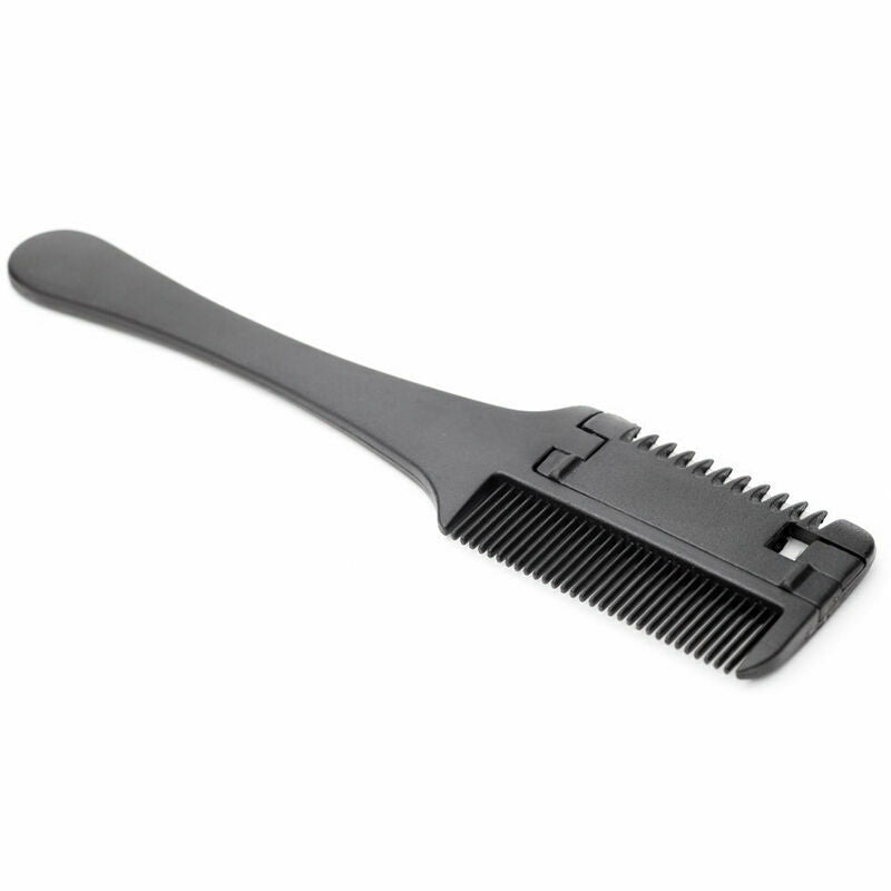 Professional Hair Razor Comb Black Shaving Cutting New.. Thinning Comb M6B9