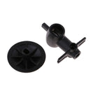2 Pcs RC Airplane Rotor Head Component V.2.V950.002 for WLtoys V950 Black