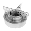 Outdoor Stainless Steel Alcohol Stove + Rack Combo Set Mini Ultralight Camping
