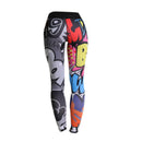 Letter Printed Women Sport Leggings High Waisted Push Up Yoga Pants Woman G Z9M4